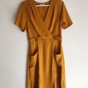 mustard yellow dress